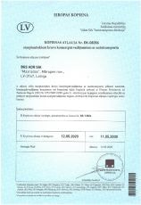 ISO 14001:2015 certificate